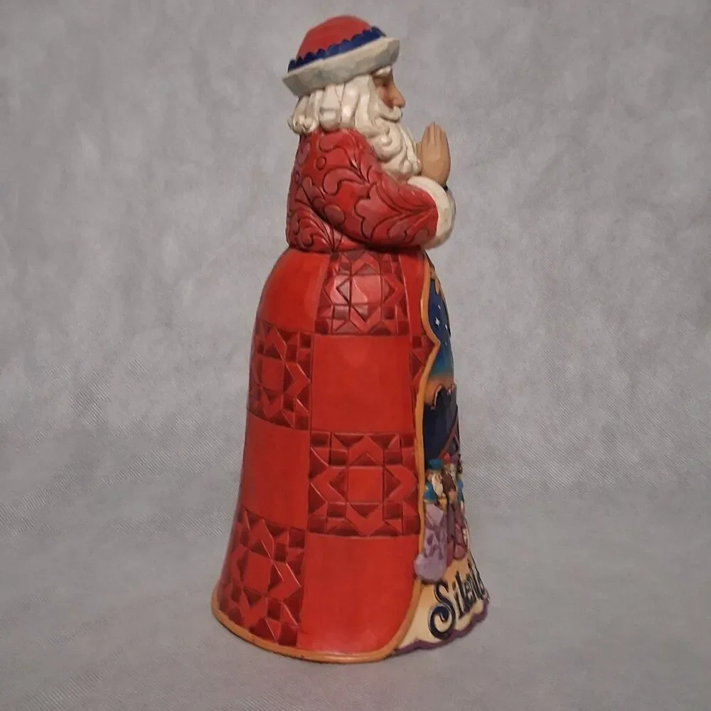 Jim Shore Santa Silent NightFigurine 2013 #4034356 Christmas 10 1/4